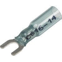 Seachoice 64037 3-To-1 Heat Shrink Spade Terminal - 16-14 Ga., #8 Stud, 25/Bag - 64037 - 50-64037F1