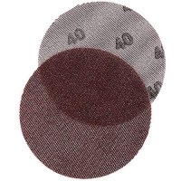 Seachoice 91916 Dust Free Aluminum Oxide Mesh Hook & Loop Discs - Closed Coat, Grade 40, Brown, 25/Pk - 91916 - 50-91916F1