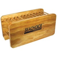 Seachoice 50-Woodpaddlerack 12-Paddle Wood Rack, Natural Finish - Woodpaddlerack - 50-Woodpaddlerackf1