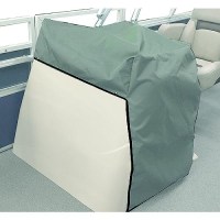 Pontoon Console Cover (Large) 5.3 Oz. Gray Poly-Flexii - 61064F10 - 500-61064F10F1