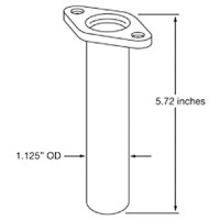Onan Exhaust Downtube W/Flange - A041L816 - 515-A041L816F1