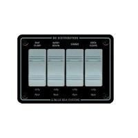 Blue Sea Systems 8262 Contura Water Resistant 12V Dc 4 Position Panel, Gray - 8262-Bss - 661-8262F1