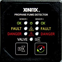 Fireboy-Xintex P2Bsr Propane Fume Detector, Dual Channel W/Solenoid Valve Control & 2 Sensors - P-2Bs-R - 669-P2Bsrf1