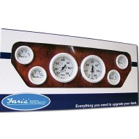 Faria Dress White 6 Gauge Inboard Set - Kt9797 - 678-Kt9797F1