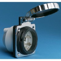 Marinco 30A/125V Stainless Steel Power Inlet - 303Ssel-B - 69-303Sselbf1