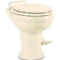 Dometic 320 Series Standard Height Toilet W/O Sprayer, Bone - 9108781897 - 951-9108781897F1