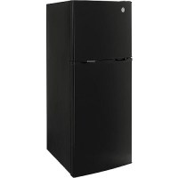 Ge Gpv10Fgnbb 12V Top-Freezer Refrigerator, 9.8 Cu. Ft., Black - Gpv10Fgnbb-R - 976-Gpv10Fgnbbf1