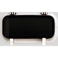 Beckson Po512-Ws-10 Self-Drain™ Opening Port, White W/Smoke Lens - Po512-Ws-10 - 35-Po512Ws10F1