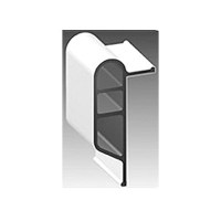 White, Medium Double Molded Vinyl Dock Edging. 10' Straight - 46062 - 32-46062F1