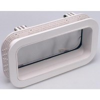 Beckson Po512-Wc-10 Self-Drain™ Opening Port, White W/Clear Lens - Po512-Wc-10 - 35-Po512Wc10F1