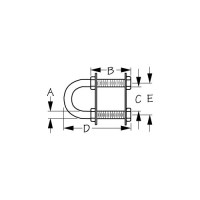 Sea-Dog 0800361 Stainless Bow Eye 3/8