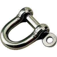 Sea-Dog 147126 Captive Pin Stainless Steel D-Shackle, 1/4