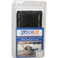Sea Dog Premium Twisted Three-Strand Nylon Dock Line - 301110010Bk-1 - 354-301110010Bk1F1
