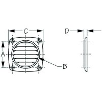 Sea-Dog 337426 Flush Hose Vent, Hose, A:3-9/16