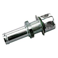 Straight Gas Tank Vent, Chrome Brass - 352010-1 - 354-3520101F1