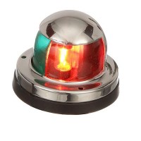 Seachoice Bow Light Marine Navigation, Horizontal Mount, Stainless Steel, Bi-Color, For Boats Under 39 Feet - 5071 - 50-05071F1