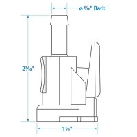 Seachoice Deluxe Fuel Connector Hose Fitting For Yamaha/Mercury, Female, 5/16 In. Barb - 20621 - 50-20621F1
