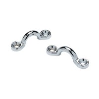 Seachoice Multi-Purpose Chrome-Plated Zinc 3/8 In. Eye Straps, Set Of 4 - 28831 - 50-28831F1