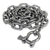 Seachoice 44103 Stainless Steel Anchor Lead Chain, 3/16