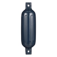 Seachoice 79091 Twin Eye Ribbed Fender, Blue, 6.5 X 23