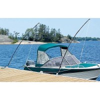 Seachoice 79733 Mooring Whip - 1 Pair - Black, 12' - De3126S - 50-79733F1