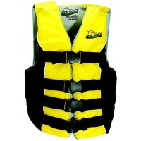Seachoice Deluxe 4-Belt Ski Vest - Yellow/Black, Sm/Md -  - 50-86410F1
