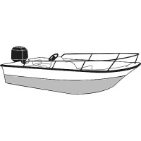 Wsb13 W/Bow Rail Alw Boat Cvr 7 Oz. Mist Gray Sun-Dura - 71613S11 - 500-71613S11F1