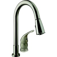 Dura Faucet Dfnmk503Sn Pull Down Kitchen Faucet, Satin Nickel - Df-Nmk503-Sn - 621-Dfnmk503Snf1
