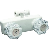 Dura Faucet Dfsa100A1Wt Exterior Shower Faucet, White W/Smoked Knobs - Df-Sa100A1-Wt - 621-Dfsa100A1Wtf1