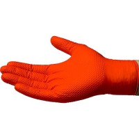 Heavy Duty Orange Nitrile Gloves, Large, 100/Bx - Gwon46100 - 674-Gwon46100 Superseded By: 991-66473F1