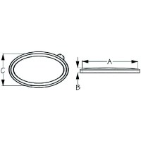 Sea-Lect K7452701 Kayak Hatch Covers - Vcp Oval, Performance Style, Lid Only, A:17-1/4