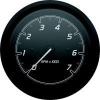 Quicksilver 8M6020098 Tachometer (7,000Rpm), Black/Matte Black - 8M6020098 - 710-79-8M6020098F1