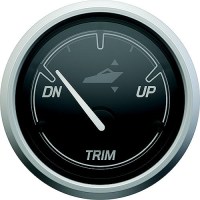 Quicksilver 8M6020114 Power Trim, Black/Brushed Stainless - 8M6020114 - 710-79-8M6020114F1