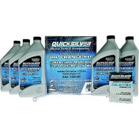Quicksilver 8M0107511 4-Stroke 10W30 Oil Change Kit, 75/90/115 Hp Efi (2.1L), 2/Case - 8M0107511 - 710-8M0107511F1