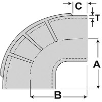 Shields Marine 90° Epdm Rubber Elbow, 6